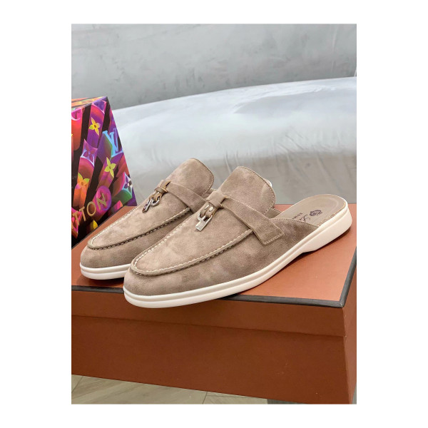 Loro Piana, Dames Slipper, Camel