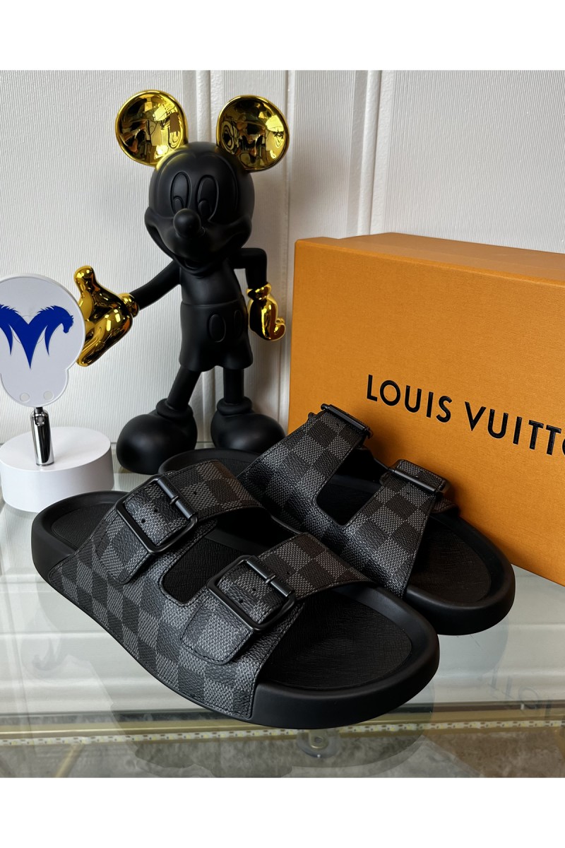 Louis Vuitton, Men's Slipper, Black
