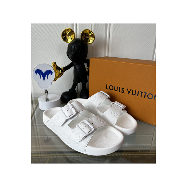 Louis Vuitton, Men's Slipper, White