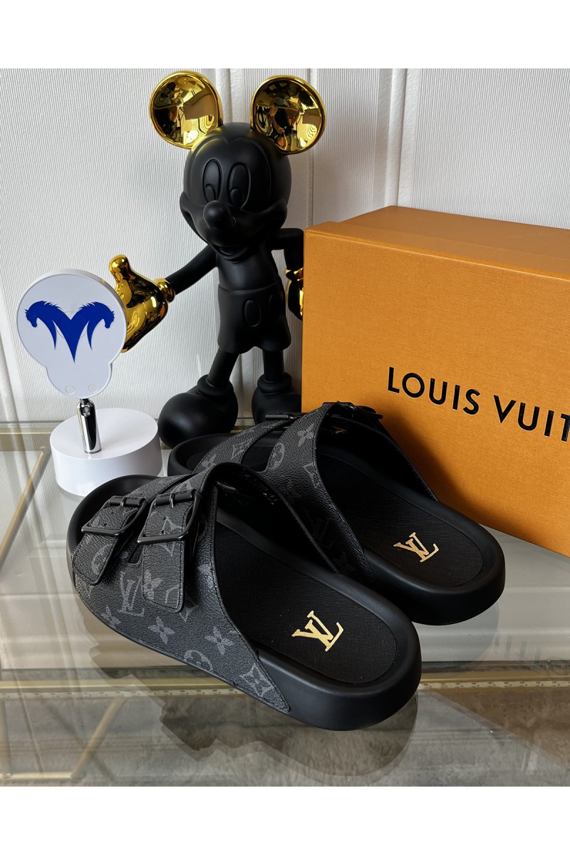 Louis Vuitton, Men's Slipper, Black