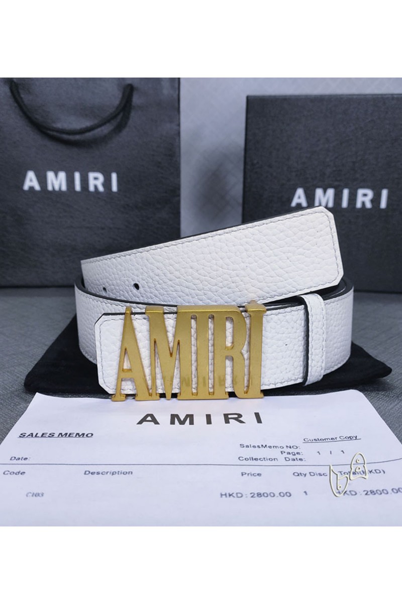 Amiri, Men's Belt, White