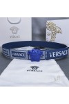Versace, Men's Belt, Blue