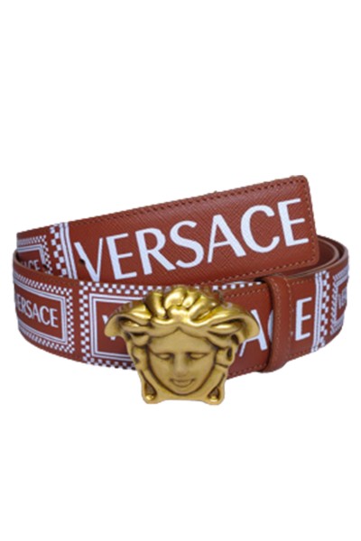 Versace, Men's Belt, Brown