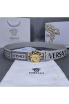 Versace, Men's Belt, White