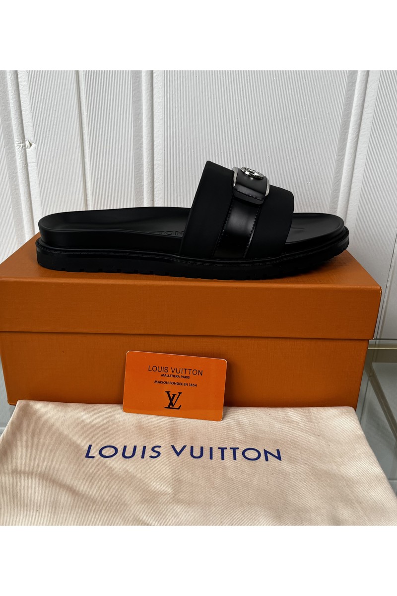 Louis Vuitton, Men's Slipper, Black