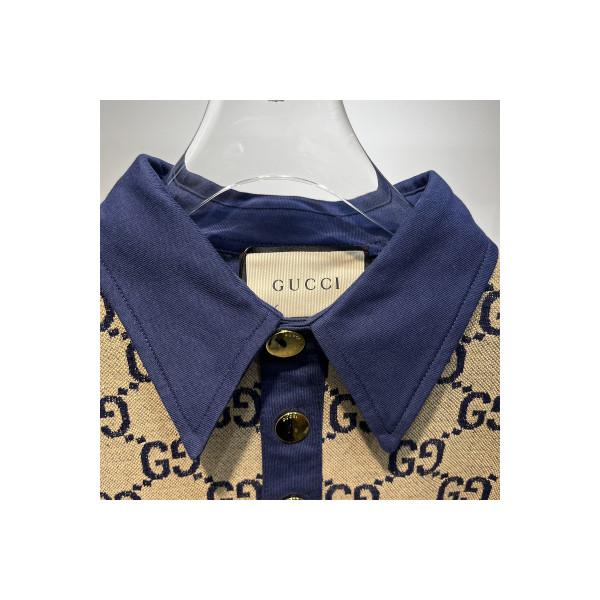 Gucci, Men's Polo, Brown