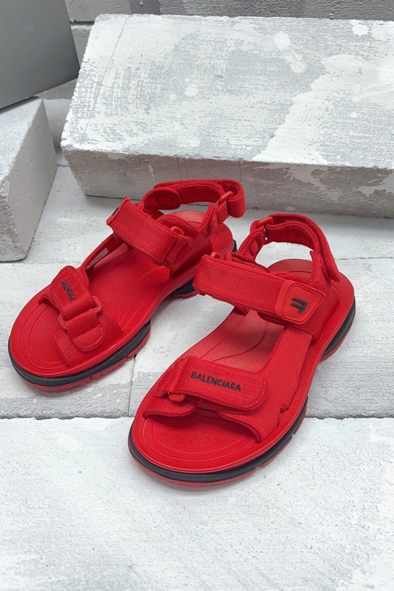 Balenciaga, Men's Sandal, Red