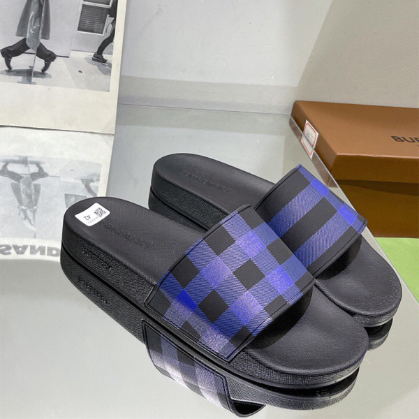 Burberry, Men's Slipper, Blue