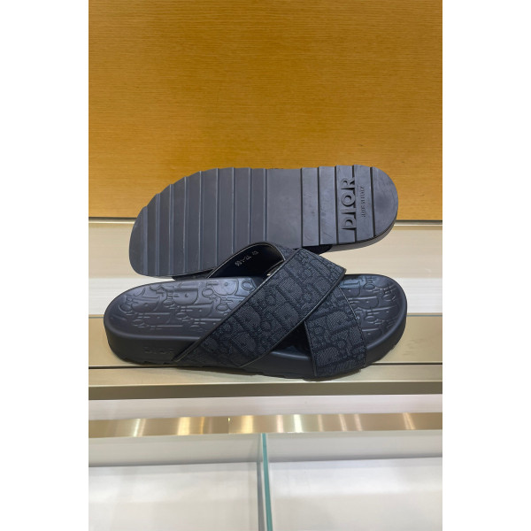 Christian Dior, Men's Slipper, Black Christian Dior, Men's Slipper, Black