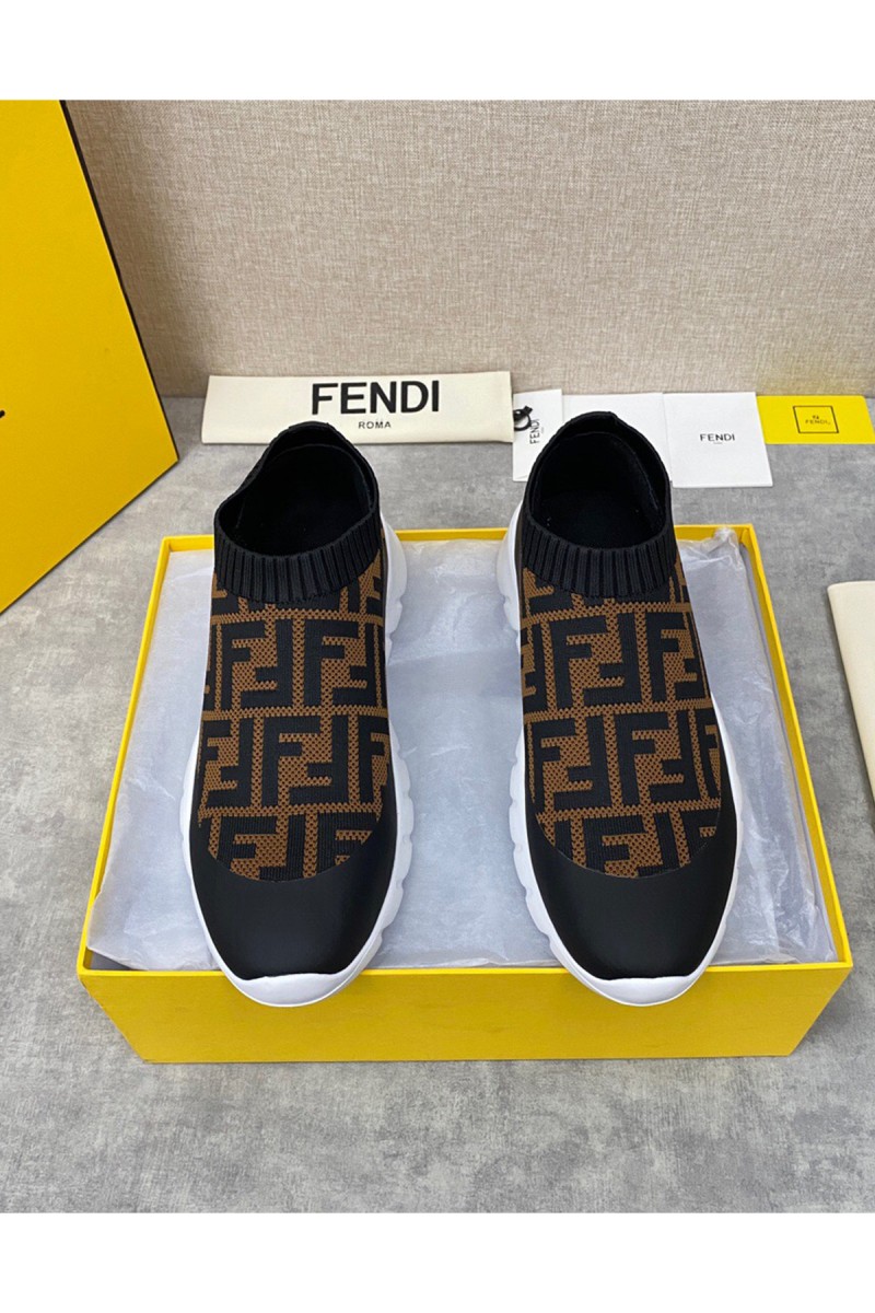 Fendi, Men's Sneaker, Brown