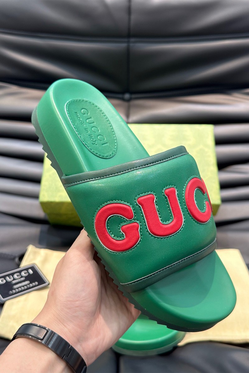 Gucci, Men's Slipper, Green