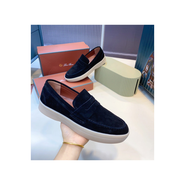 Loro Piana, Men's Loafer, Navy