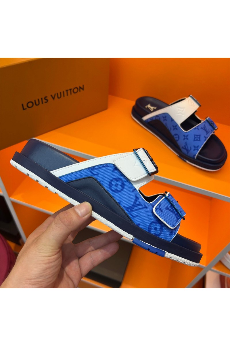 Louis Vuitton, Men's Slipper, Blue