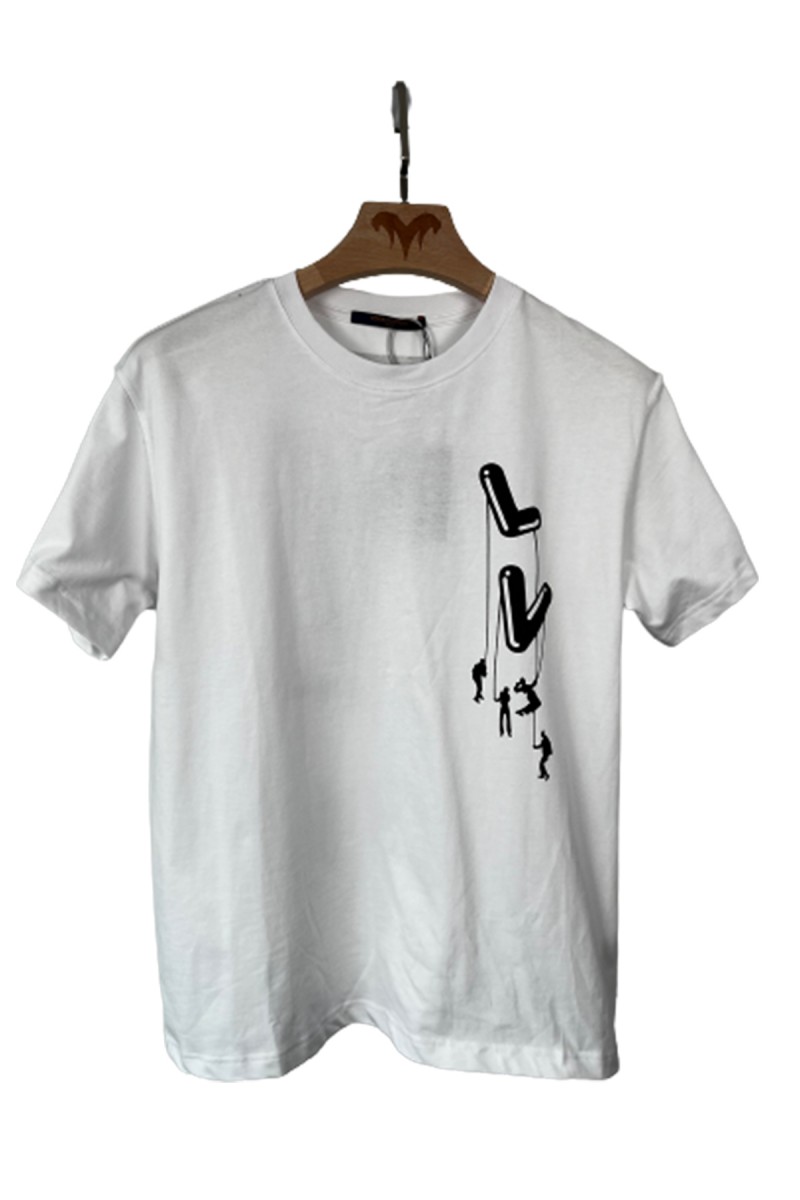 Louis Vuitton, Men's T-Shirt, White