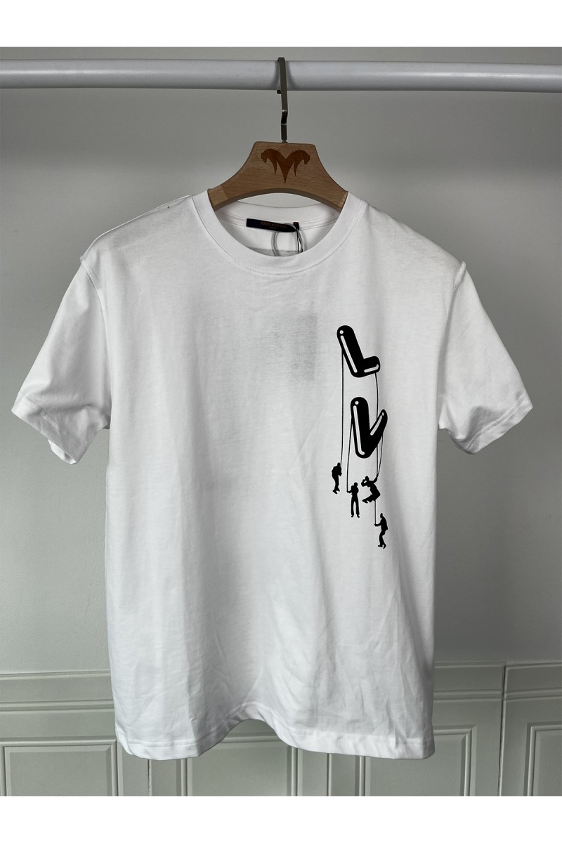 Louis Vuitton, Men's T-Shirt, White