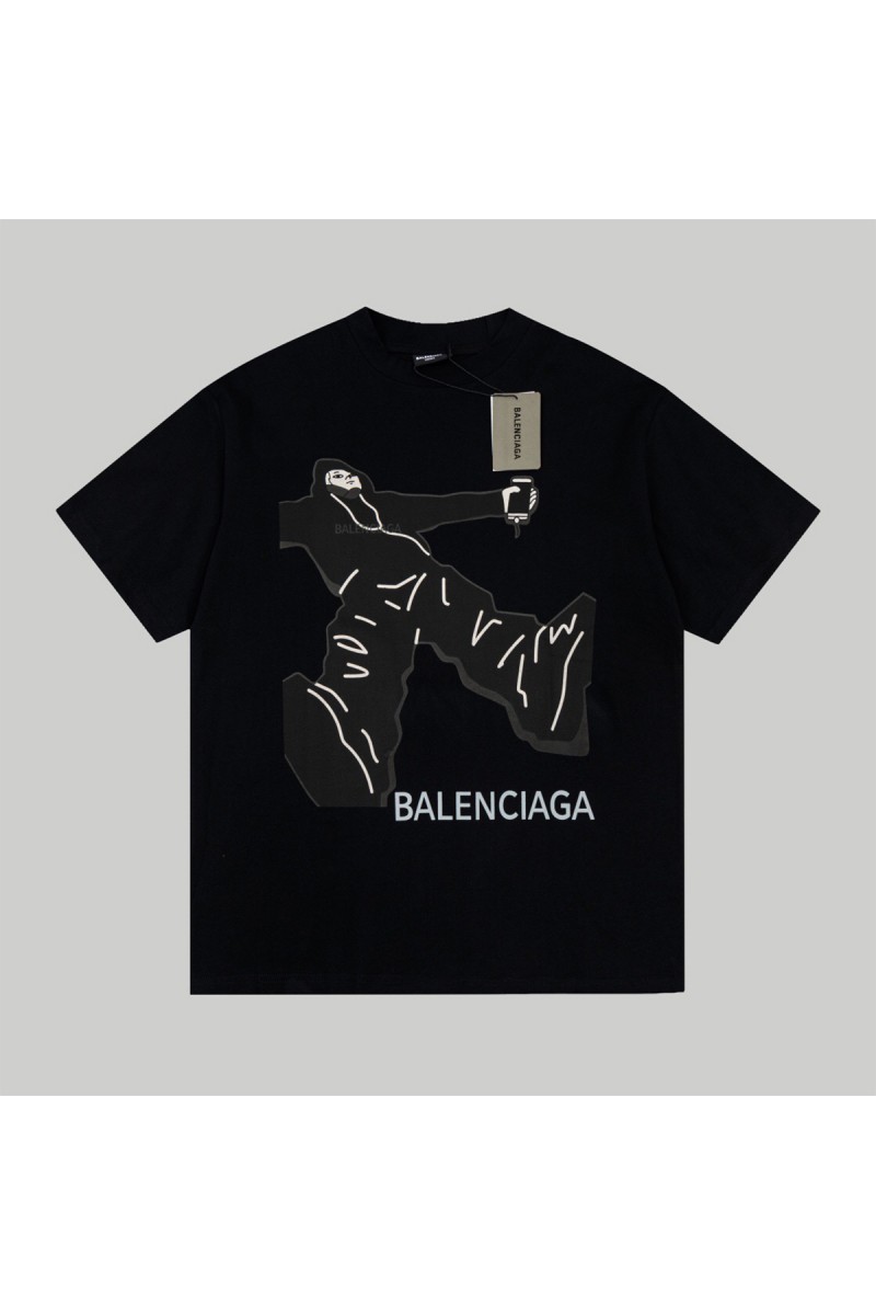 Balenciaga, Men's T-Shirt, Black