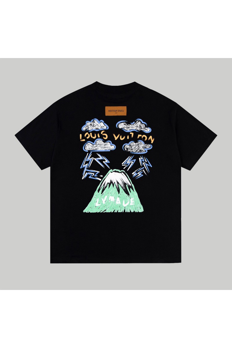 Louis Vuitton, Men's T-Shirt, Black