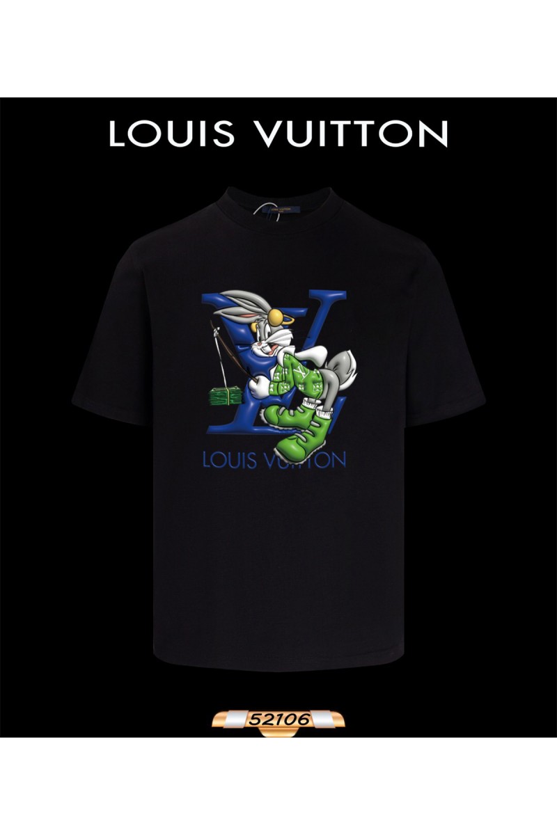 Louis Vuitton, Men's T-Shirt, Black