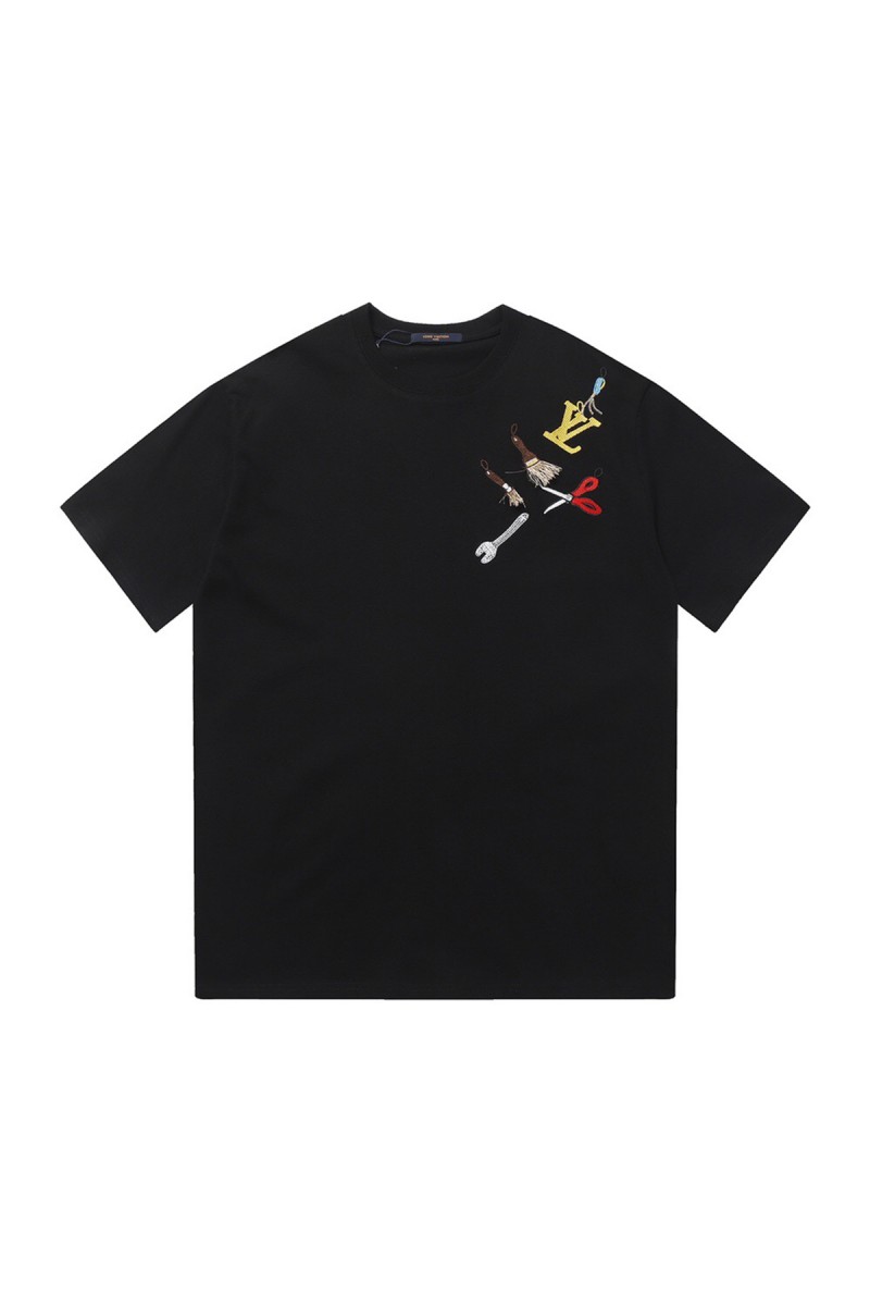 Louis Vuitton, Men's T-Shirt, Black