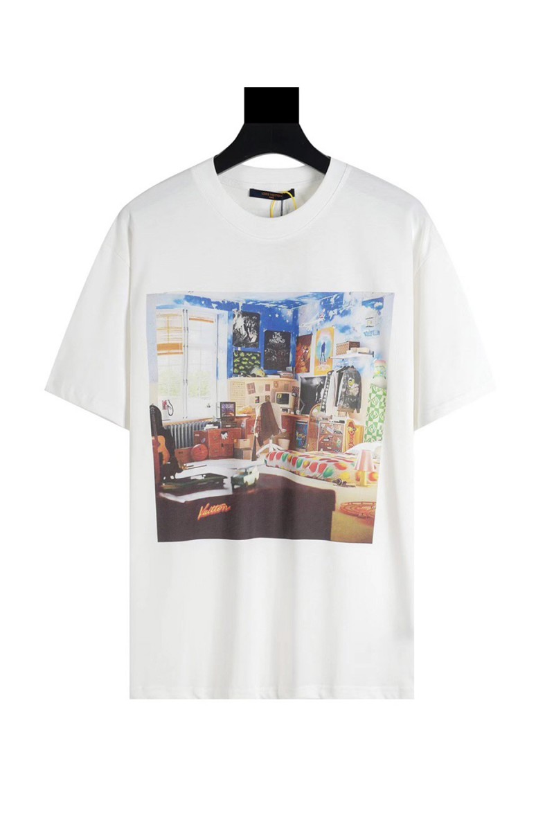 Louis Vuitton, Men's T-Shirt, White