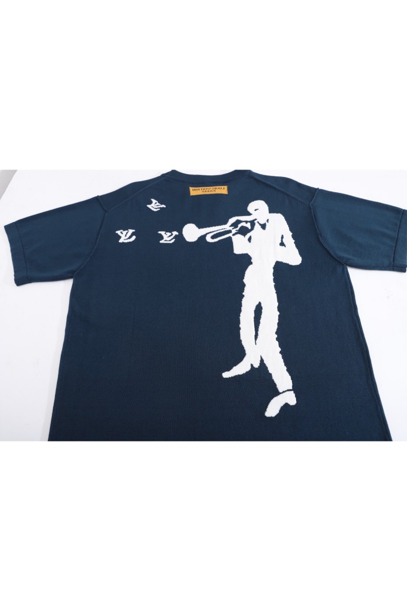 Louis Vuitton, Men's T-Shirt, Blue