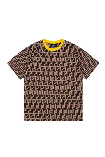 Fendi, Women's T-Shirt, Brown