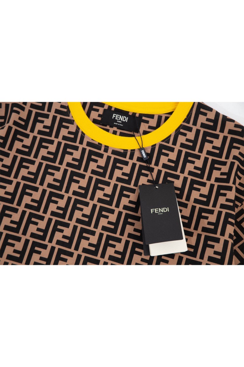 Fendi, Women's T-Shirt, Brown