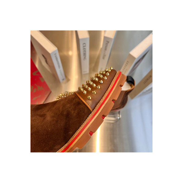 Christian Louboutin, Men's Boot, Brown