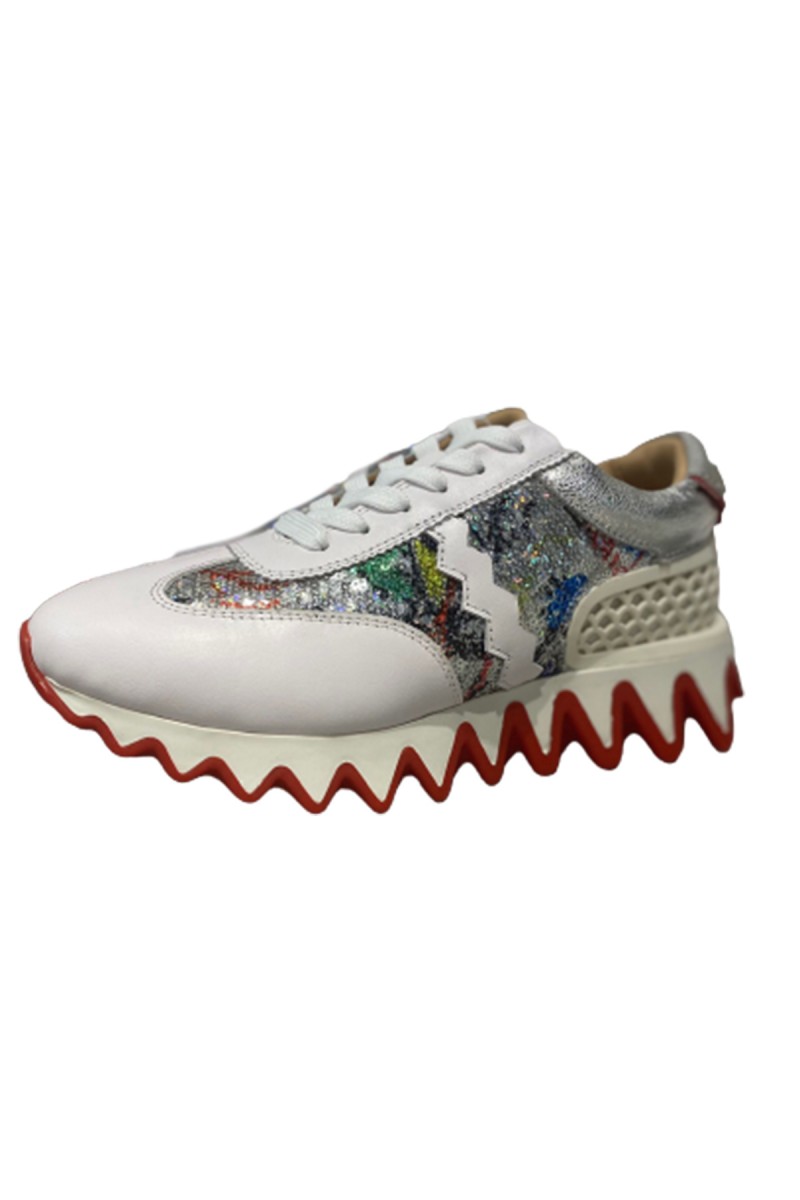 Christian Louboutin, Loubishark, Men's Sneaker, White