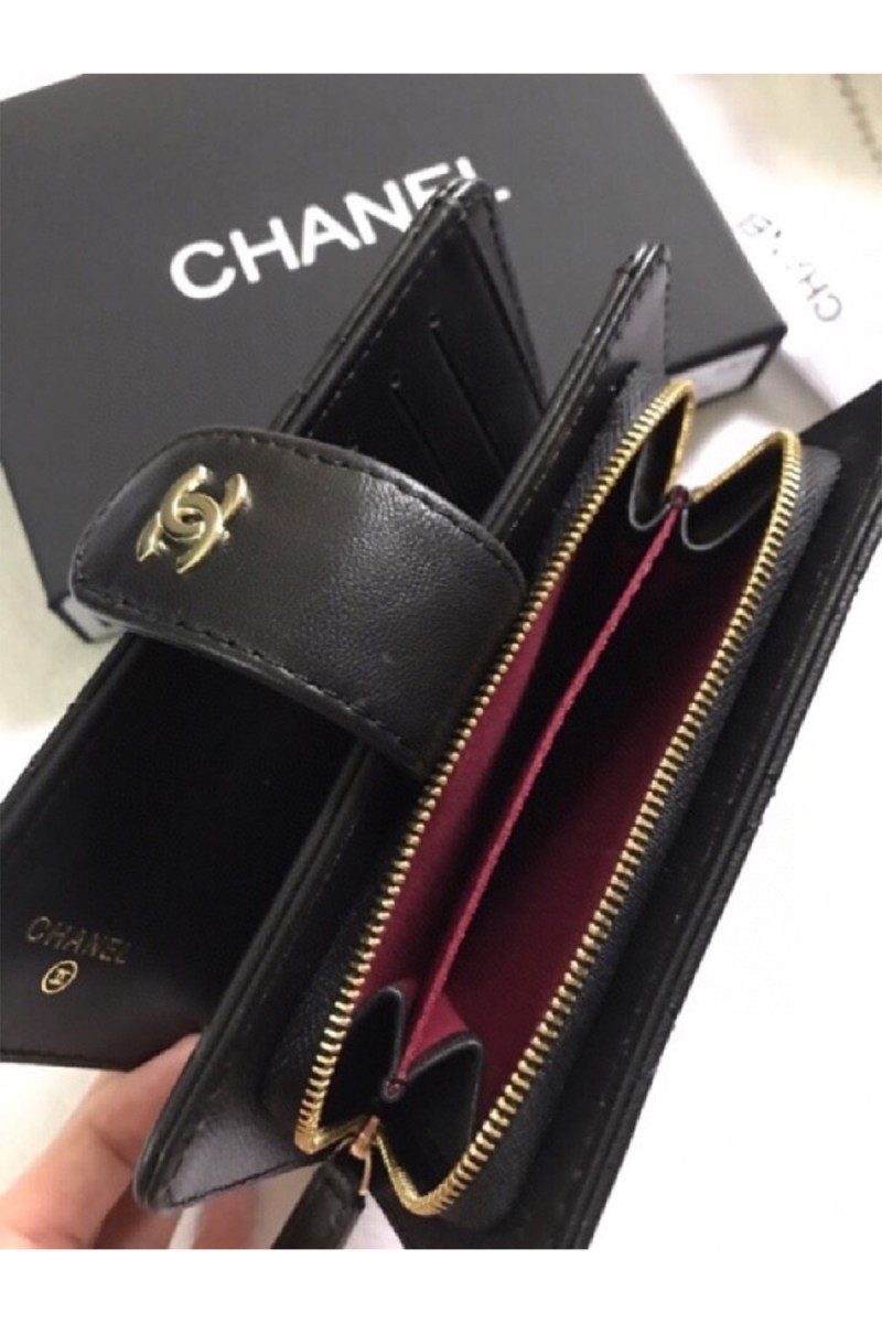 Chanel, Women's Wallet, Black