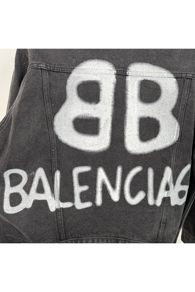 Balenciaga, Men's Denim Jacket, Black