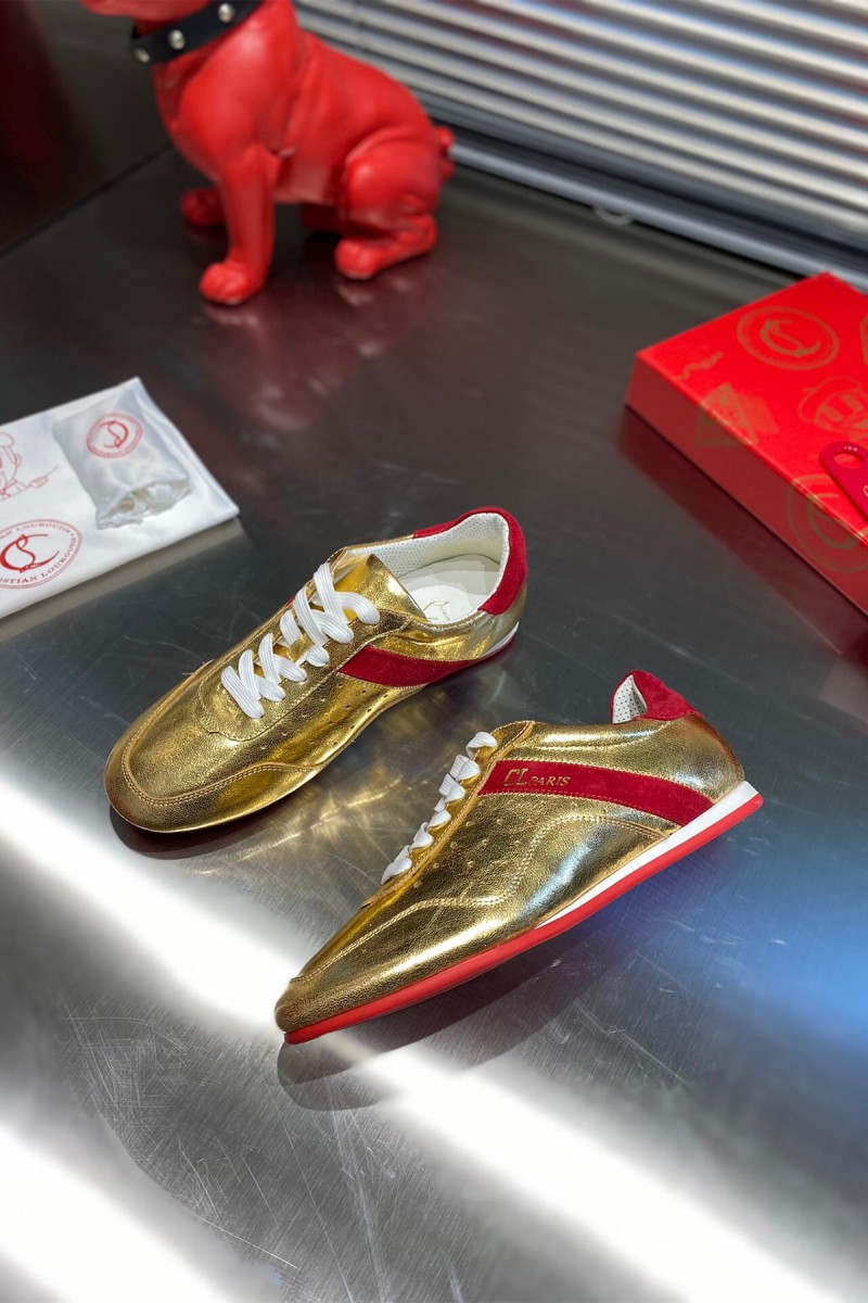 Christian Louboutin, Men's Sneaker, Gold