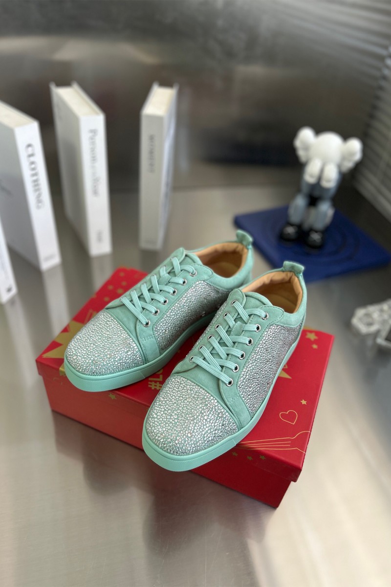 Christian Louboutin, Women's Sneaker, Turquoise