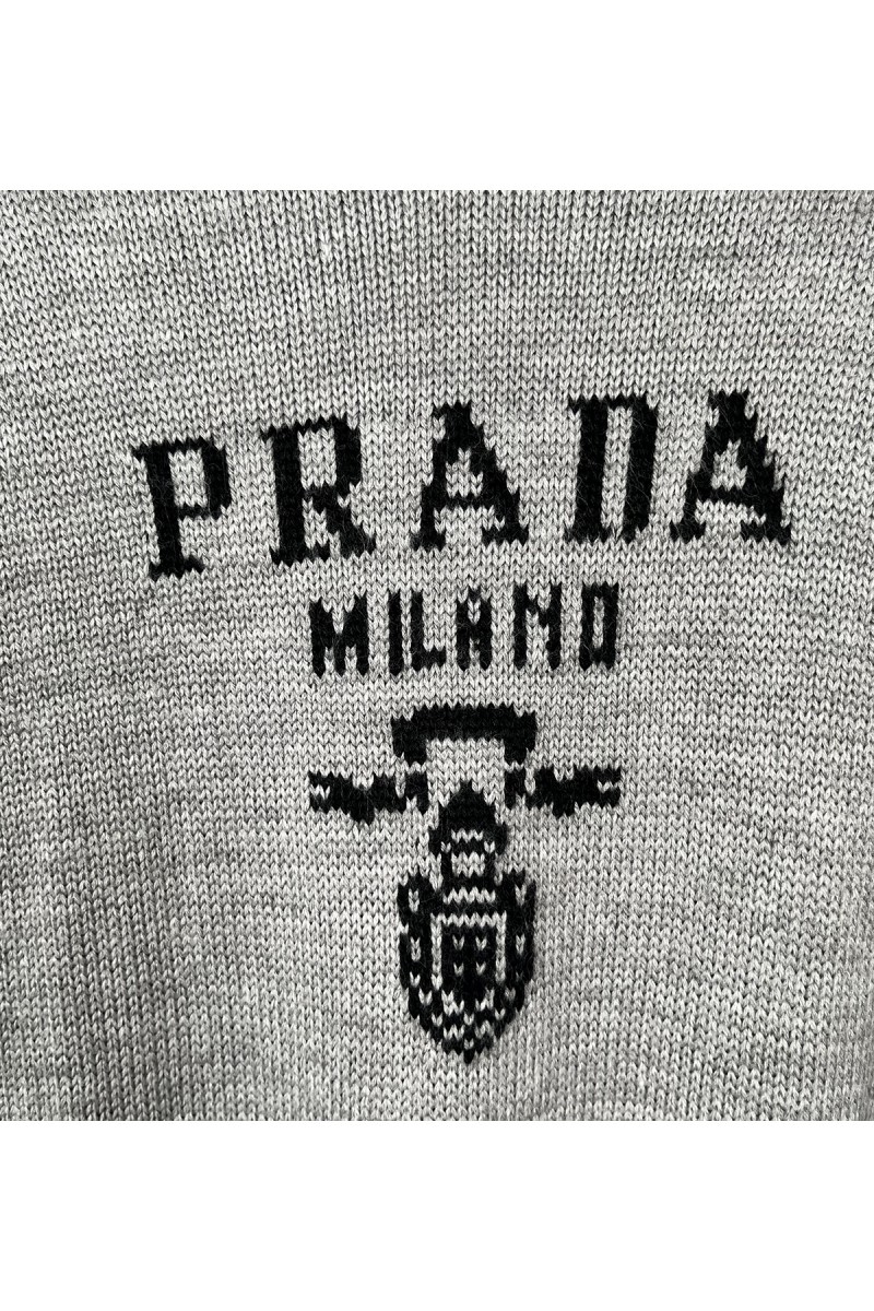 Prada, Men's Pullover, Grey