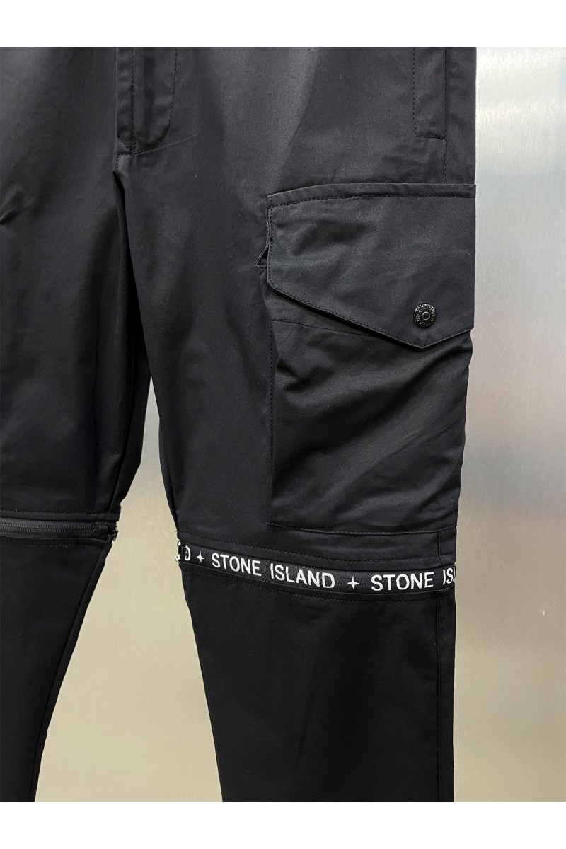 Stone Island, Men's Pant, Black