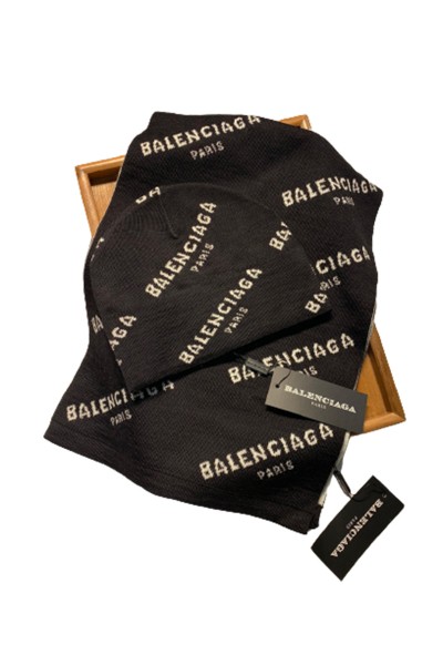 Balenciaga, Women's Scarve Set, Black