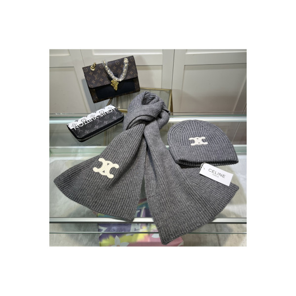 Celine, Women's Scarve Set, Grey