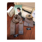 Chanel, Women's Scarve Set, Grey