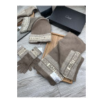 Christian Dior, Unisex Scarve Set, Grey