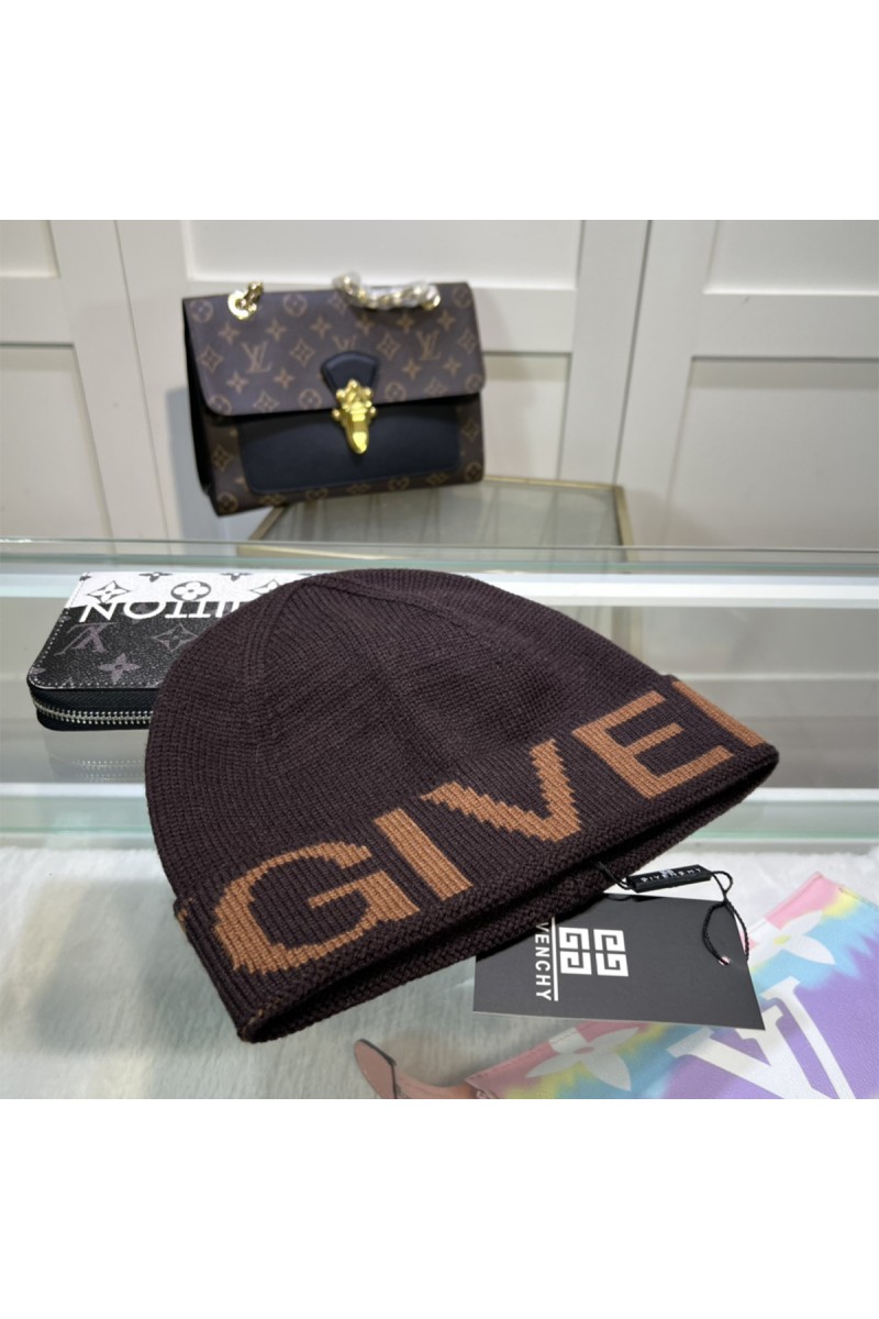 Givenchy, Unisex Beanie, Brown