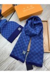 Louis Vuitton, Women's Scarve Set, Blue