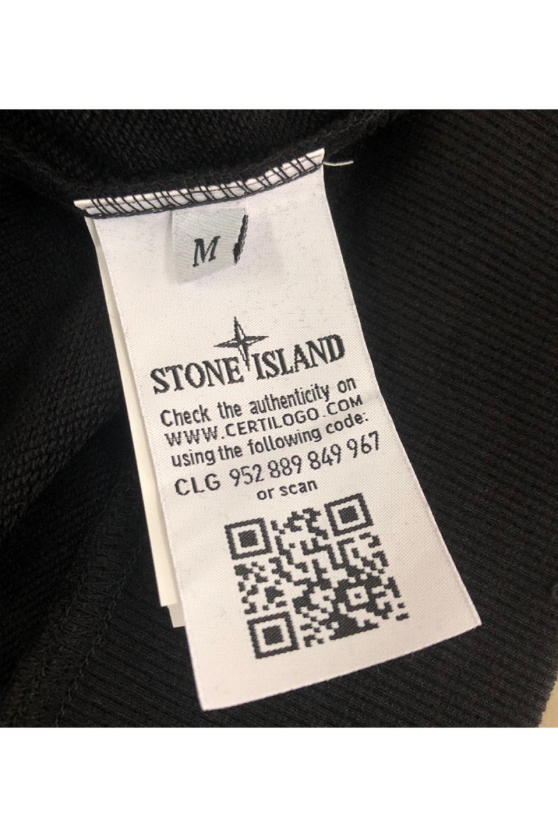 Stone Island, Men's Pullover, Black