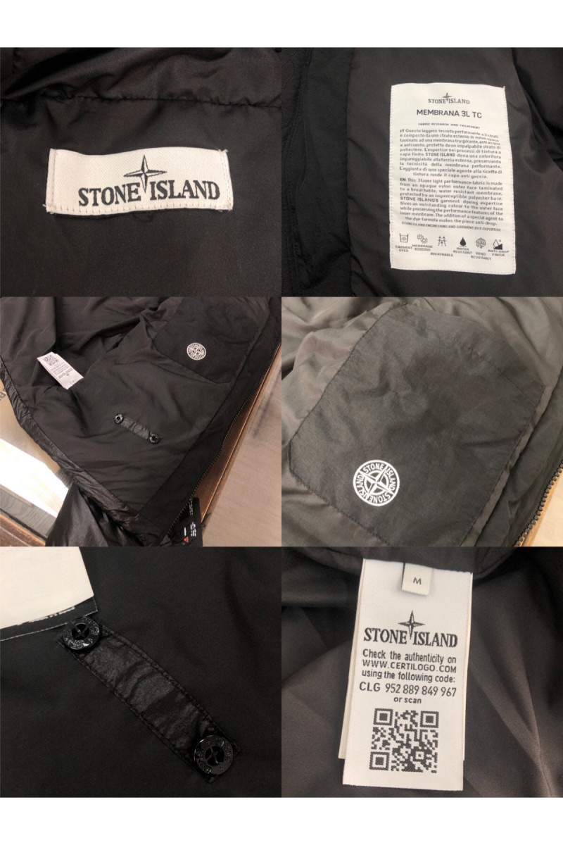 Stone Island, Men's Jacket, Black
