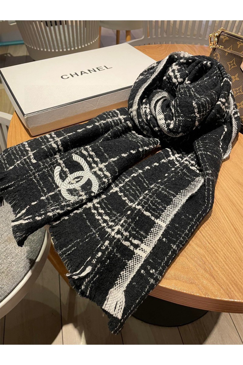 Chanel, Women's Scarf, Black