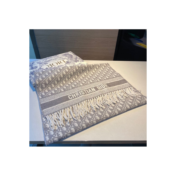 Christian Dior, Women's Scarf, Grey