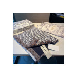 Christian Dior, Women's Scarf, Brown
