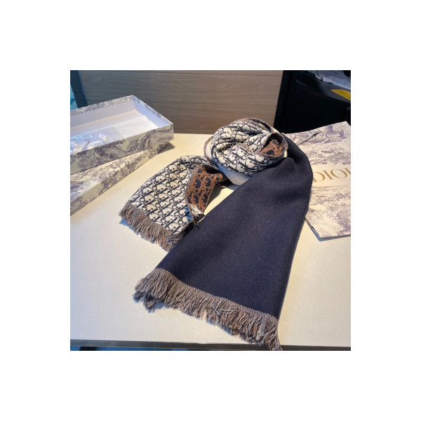 Christian Dior, Women's Scarf, Brown