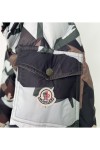 Moncler, Mosa Hooded, Men's Jacket, Brown Camouflage