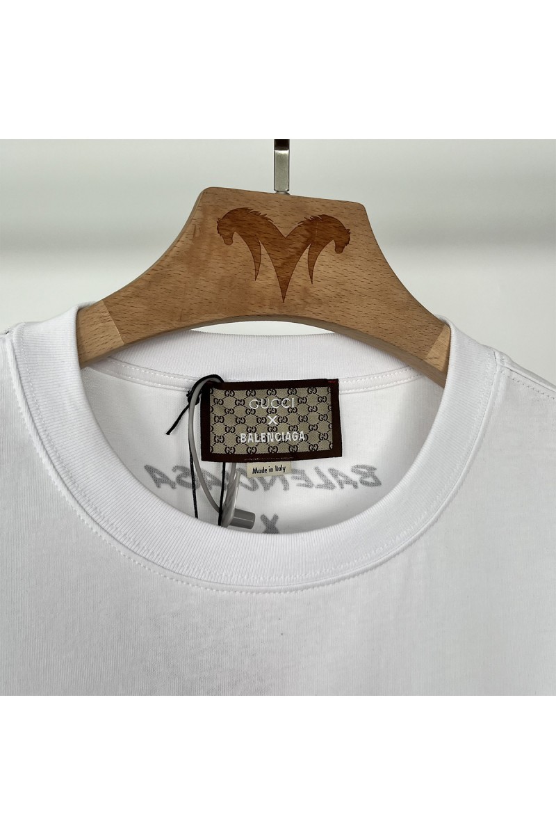 Gucci x Balenciaga, Men's T-Shirt, White