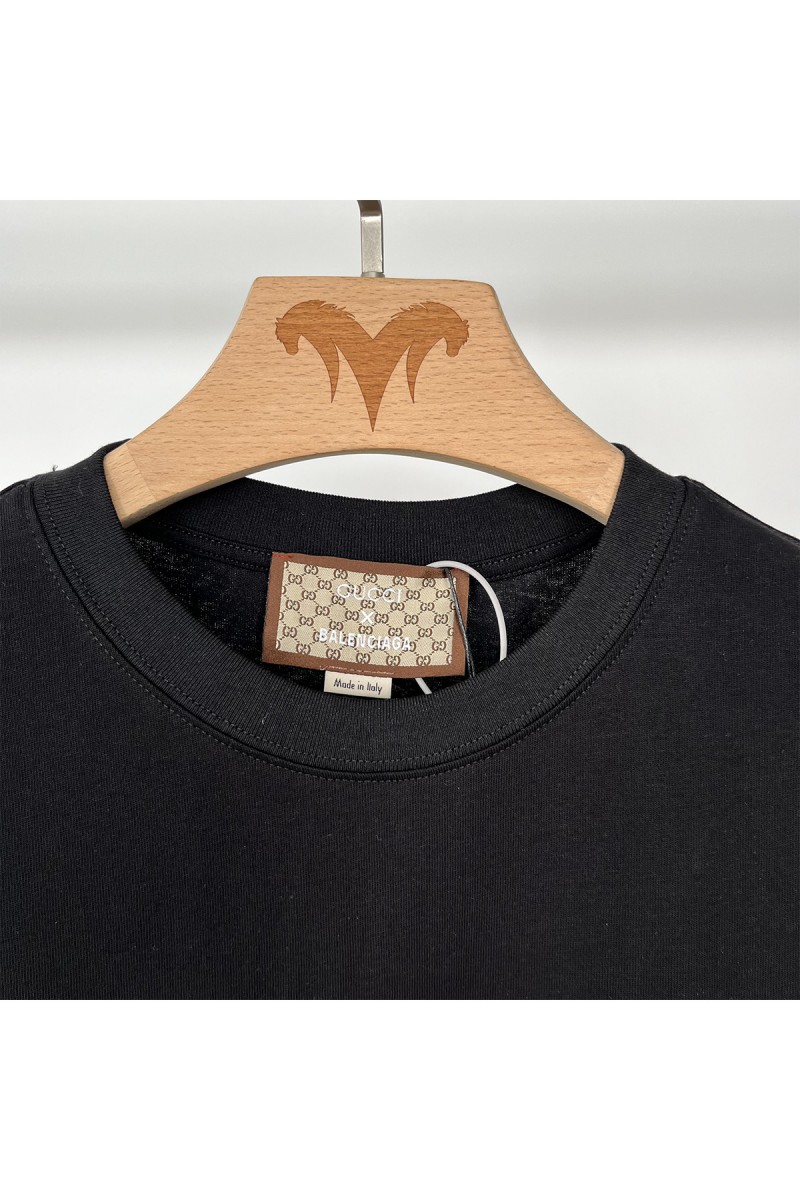Gucci x Balenciaga, Men's T-Shirt, Black